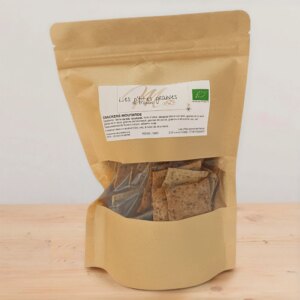 Le sachet de crackers moutarde de 100 gr